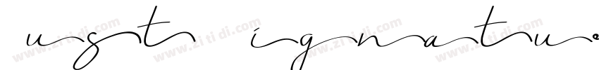 Just Signature字体转换